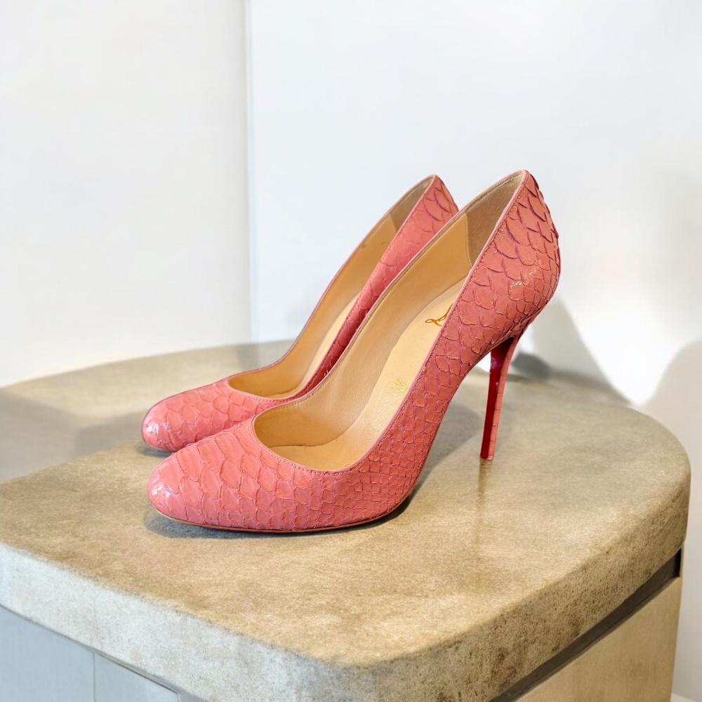 Christian Louboutin Coral Python